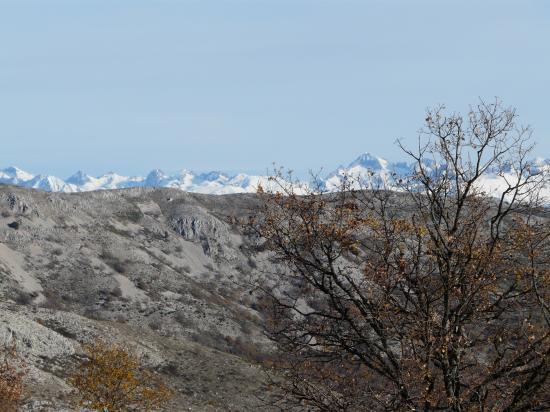 Depuis le col de Vence, les alpes du Mercantour