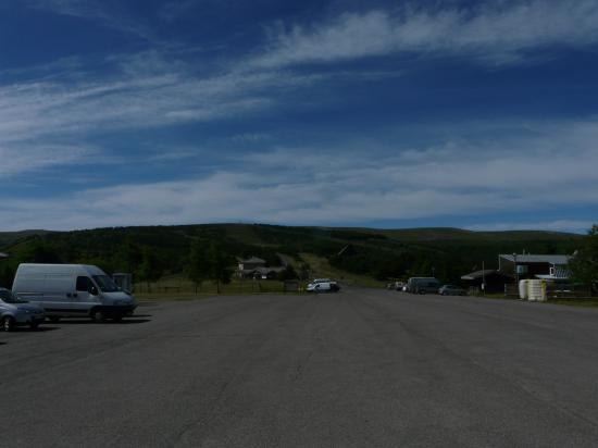 mont Lozère, parkings et installations