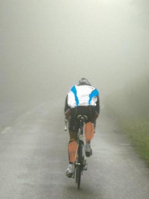 Col du Calvaire dans le brouillard