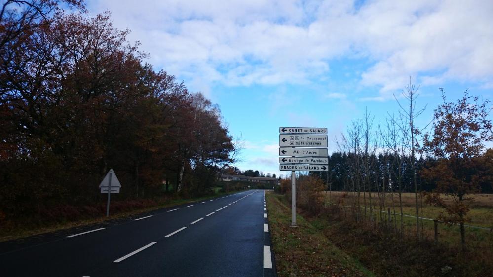 Aller et retour au barrage de Pareloup, la bifurcation