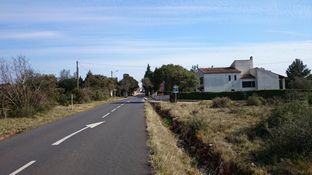 La Boissière sur la route qui mène à Grabels