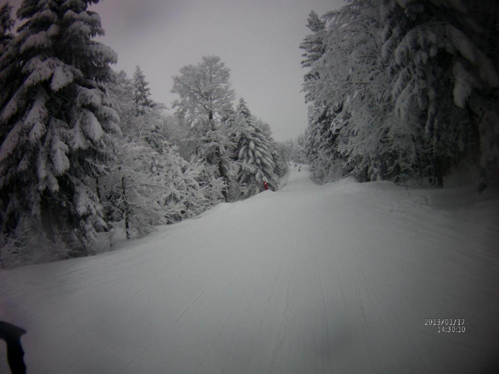 les pistes intermédiaires du haut de Ventron