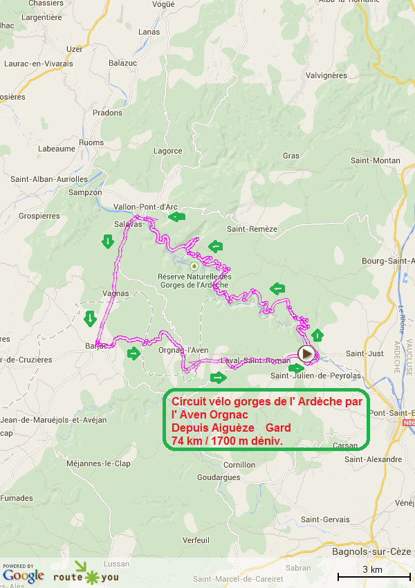 Les gorges de l ardeche depuis aigueze