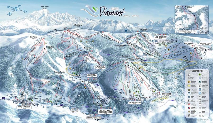 les-saisies-plan-des-pistes