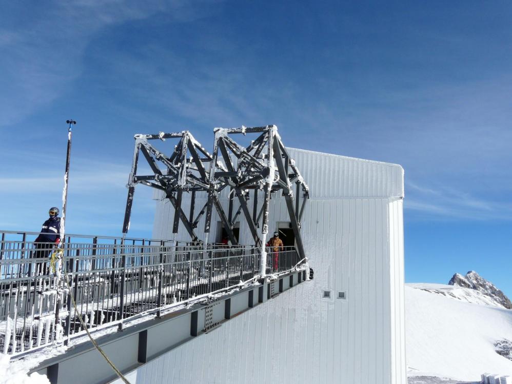 Arrivée au glacier, la sortie du métro !