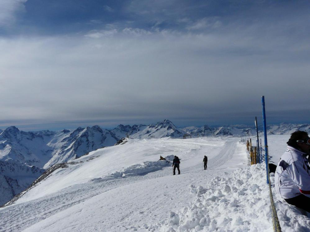 En haut du glacier aux 2 Alpes !