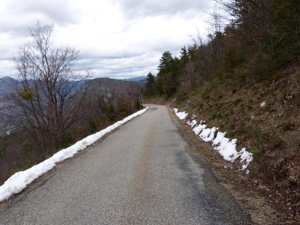 Dans la descente du col de Soubeyrand côté Remuzat