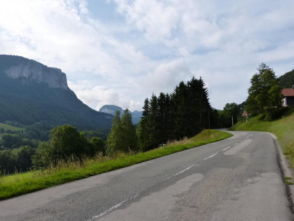 au départ de Bellevaux dans le col de Jamaz, en direction de Mégevette