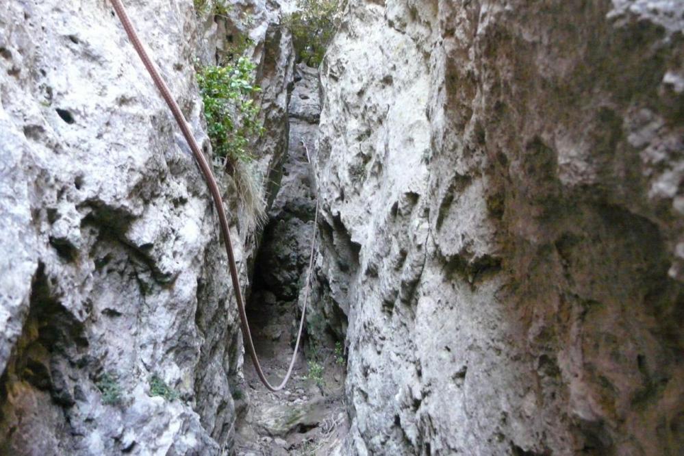 cheminée à grimper (via cordata roc de bouilhères)