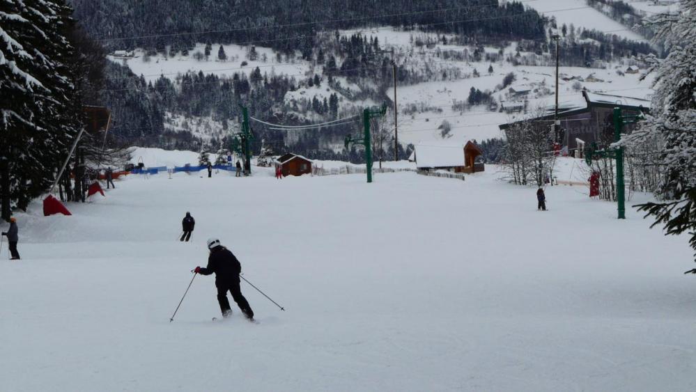 l' arrivée de la noire juste avant le télé ski