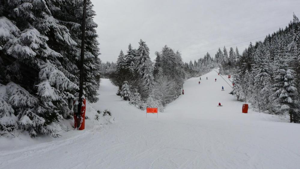 Une des rouges de la station du lac blanc