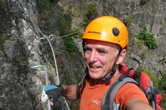 sur la via ferrata de Villefort