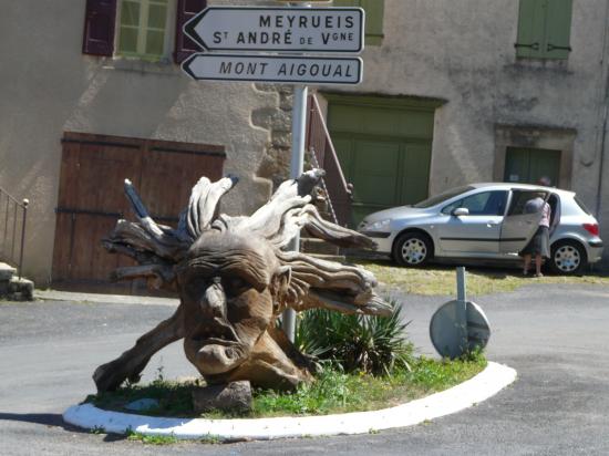 autre rencontre insolite sur le circuit vélo de la corniche des Cévennes par Rousses ( Lozère)