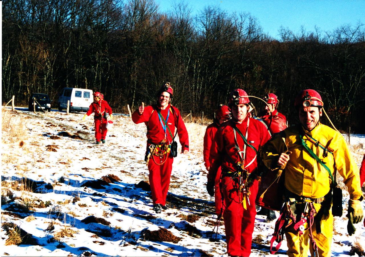 speleo pourpevelle TA APS-PN Creps Essey les Nancy février 2000