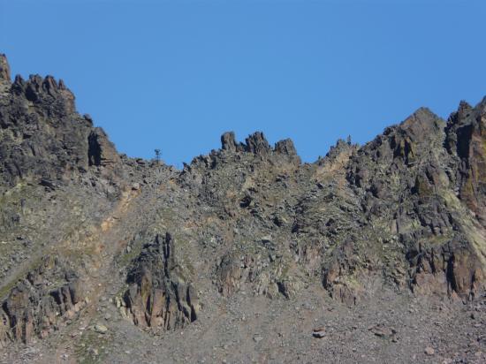 La brêche de Borgonio et son pluviomètre