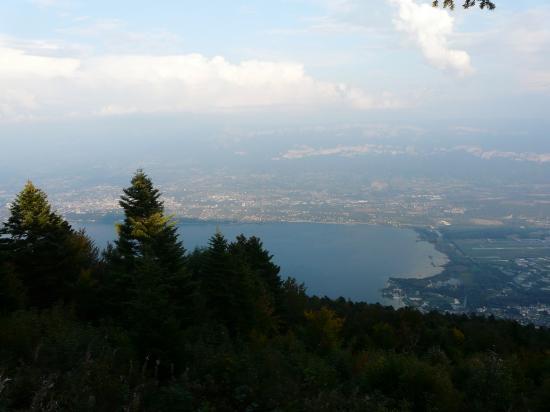 Splendide vue sur le lac du Bourget depuis le relais du Chat !