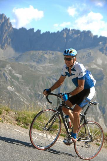Col du Galibier à vélo         Valloire      Savoie