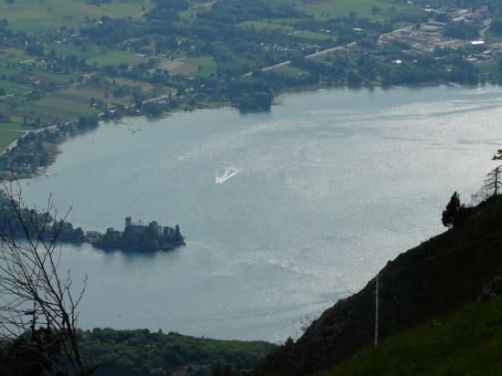 presqu'ile de Duingt depuis les dents de Lanfon