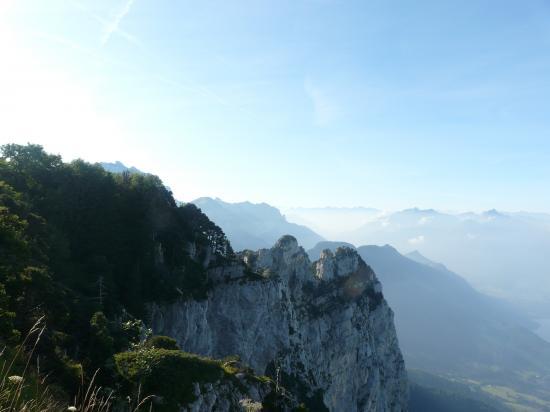 vue sur les crêtes des dents de Lanfon