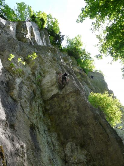 beau devers dans la via ED de Nans sous st Anne