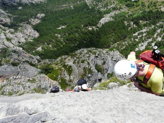 Via ferrata de la grande falaise à Freissinières