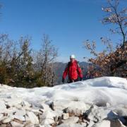 sortie de la via du claps (drôme) en hiver