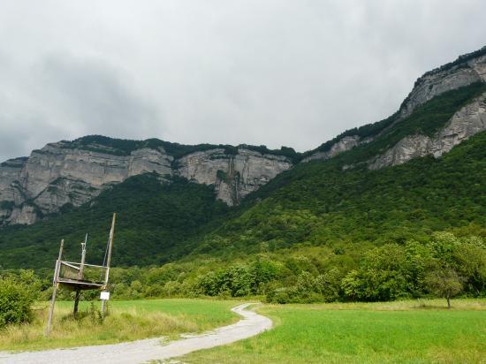 Le site de la via de Crolles-cascade de l' Oule- au dessus St Hilaire du Touvet