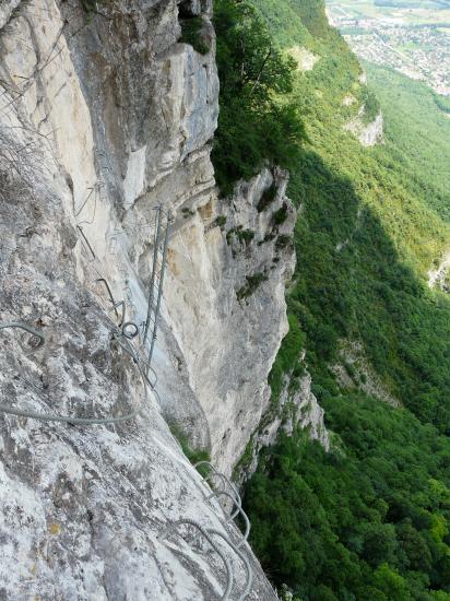 La via ferrata du Grand Dièdre à Crolles