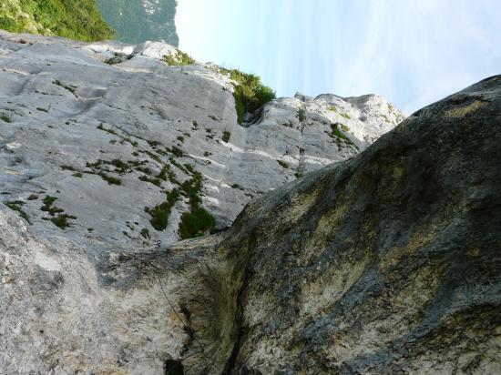 la dernière partie de la via de roche Veyrand