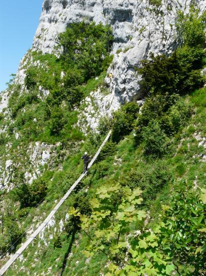 la seconde passerelle de Roche Veyrand