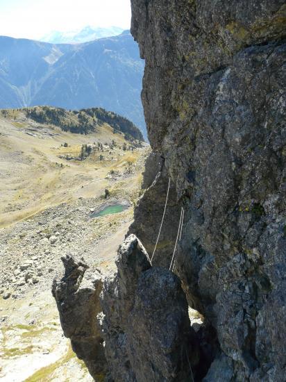 ambiance au pont népalais des 3 fontaines (Chamrousse)