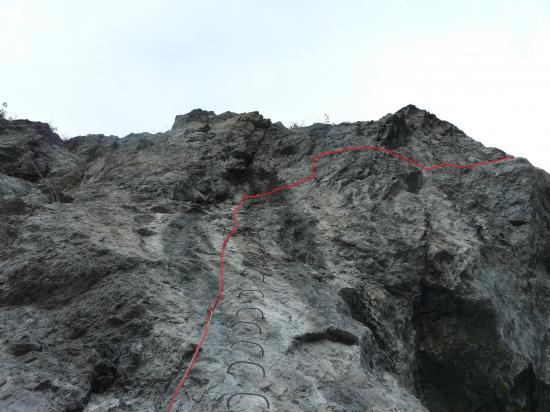 Itinéraire de la via des grosses pierres à Champagny