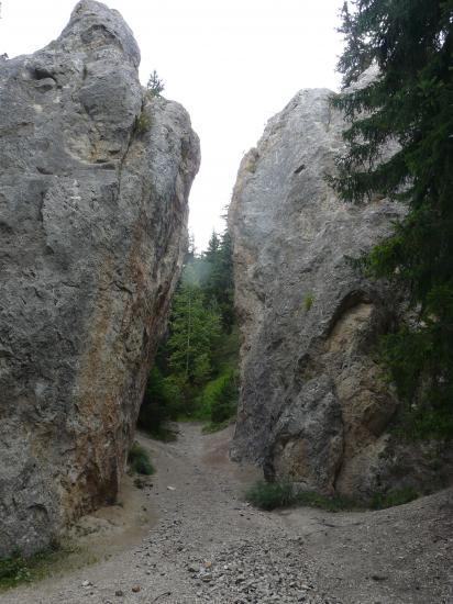 Aussois, les 2 monolites de la via ferrata