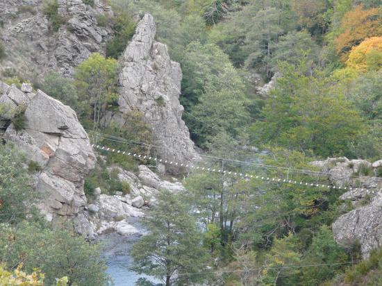 Le site de la via ferrata de Rousses (Lozère)