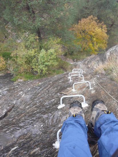La via ferrata du Creu del Noral    à Ordino (Andorre)
