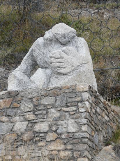 La vierge très stylisée des vias de Canigo