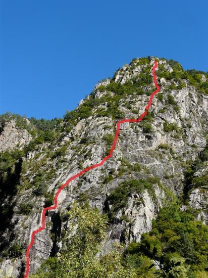 Itinéraire de la via du roc d' Esquers à Escaldes (Andorre)