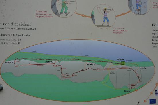 le plan de la via des echelles de la mort