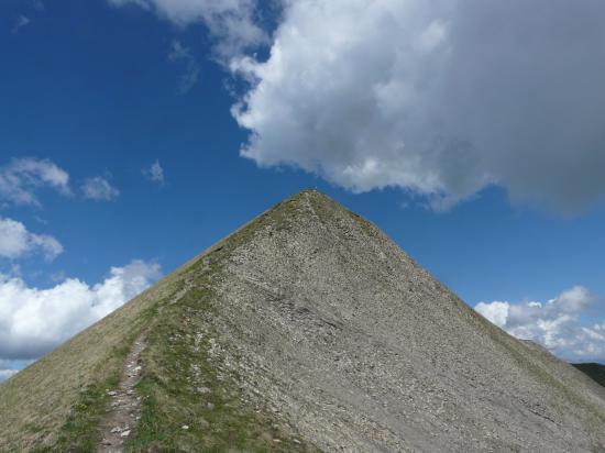 les derniers mètres de l' ascension de chaurionde