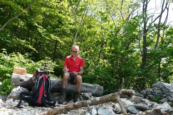 pause au belvédère de Charvetan