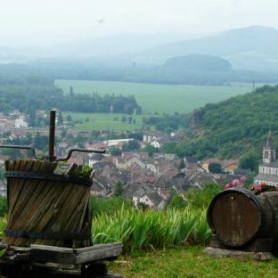 La ville de Culoz depuis la montée du Grand Colombier