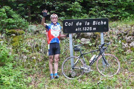 Montée à vélo du col de la Biche