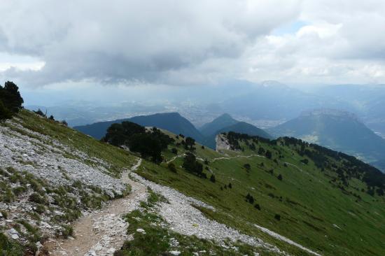 du sommet,descente vers la brêche Arnaud