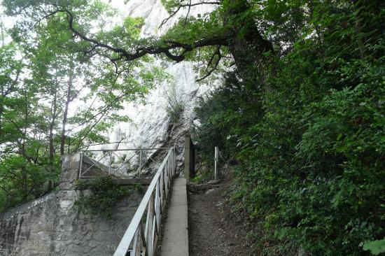 chemin d' accès vers la deuxième partie à la bastille (grenoble)