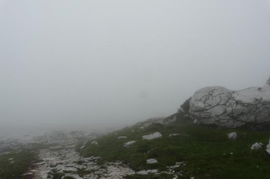 brouillard sur la dent de Crolles