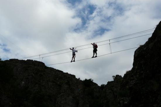 via ferrata à Villefort (lozère)