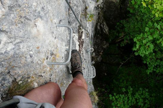 via de Mende, pas beaucoup de hauteur ... mais du vide tout de même !