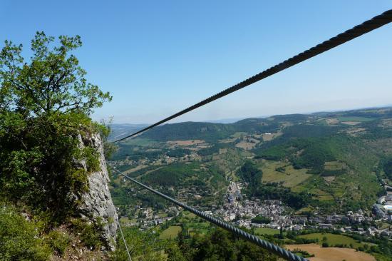 le pont de singe avant la sortie à La Canourgue (48)