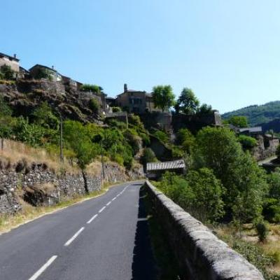 circuit vélo corniche des Cevennes :vers le col des Faïsses