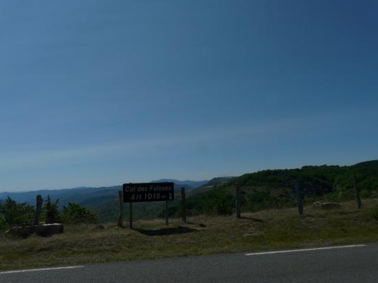 circuit vélo corniche des Cevennes : le col des Faïsses